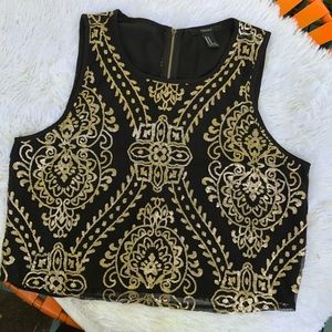 Forever 21 Sequin Crop Top